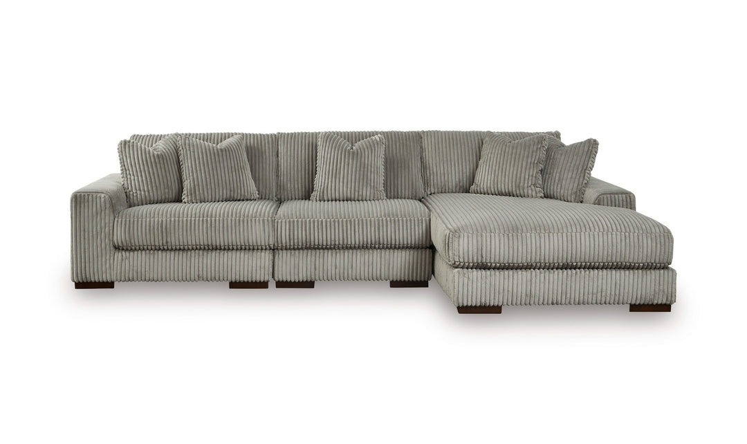 Modern Heritage Lindyn 3-Piece Fabric Sectional with Chaise (RAF/LAF)-Jennifer furniture