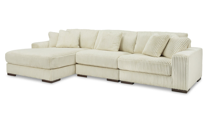 Modern Heritage Lindyn 3-Piece Fabric Sectional with Chaise (RAF/LAF)-Jennifer furniture