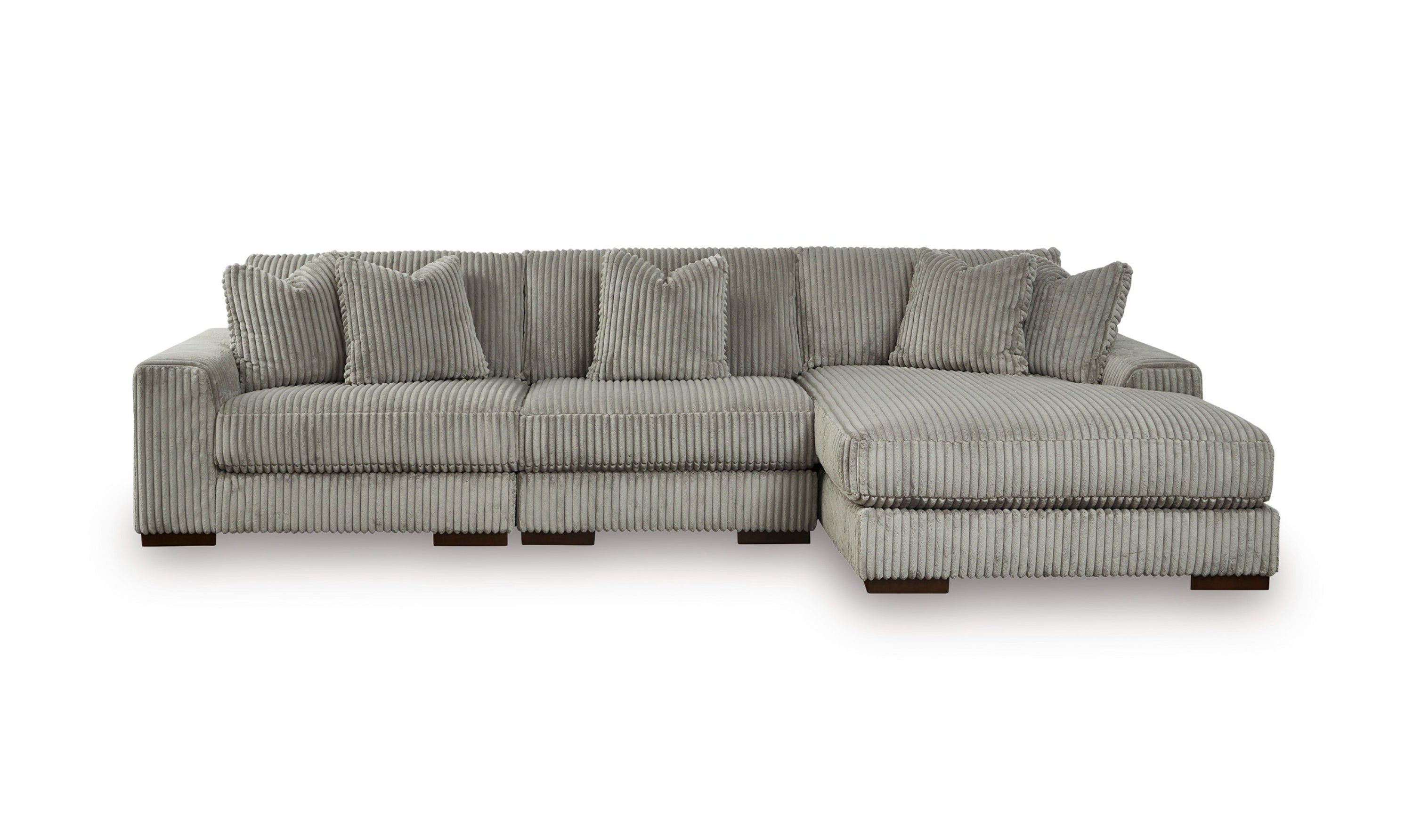 Modern Heritage Lindyn 3-Piece Fabric Sectional with Chaise (RAF/LAF)-Jennifer furniture