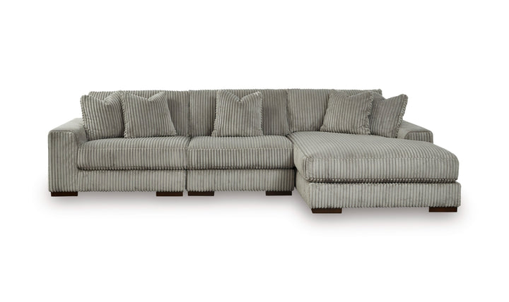 Modern Heritage Lindyn 3-Piece Fabric Sectional with Chaise (RAF/LAF)-Jennifer furniture