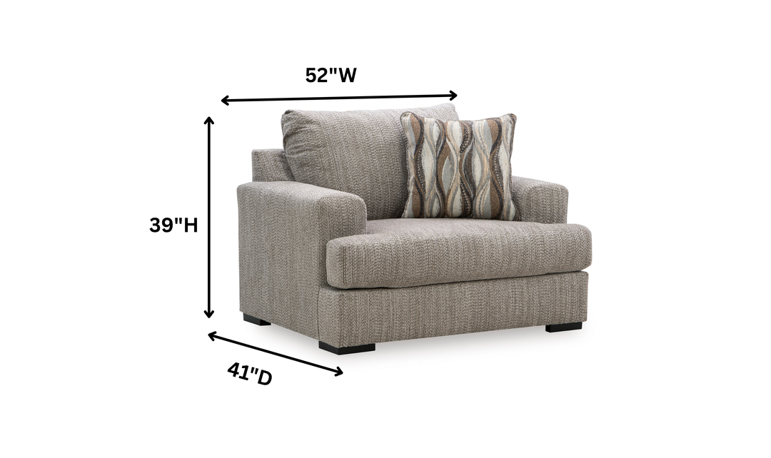 Modern Heritage Lofwood Fabric Chair and a Half-Jennifer