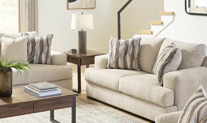 Modern Heritage Lofwood Fabric Upholstered Loveseat-Jennifer