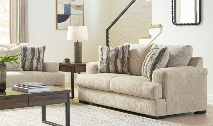 Modern Heritage Lofwood Fabric Upholstered Loveseat-Jennifer