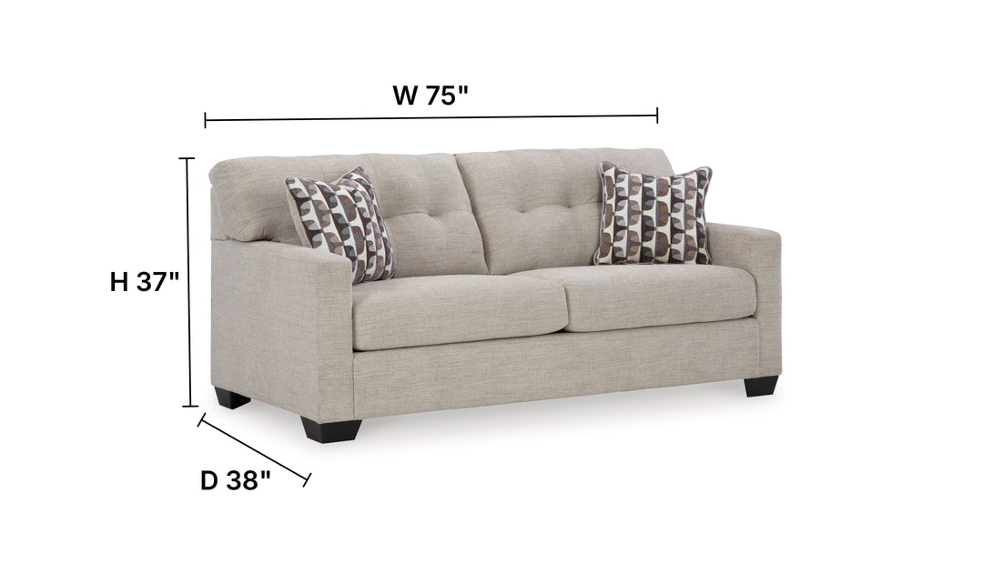 Modern Heritage Mahoney 2-Seater Fabric Sofa-Jennifer Furniture