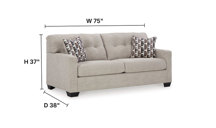 Modern Heritage Mahoney 2-Seater Fabric Sofa-Jennifer Furniture