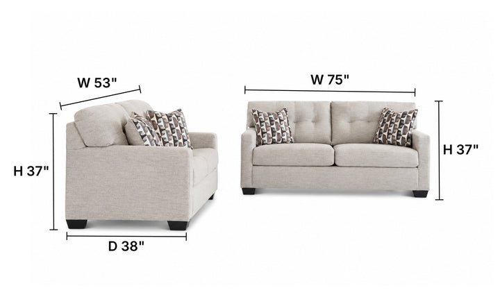 Modern Heritage Mahoney Fabric Living Room Set-Jennifer Furniture
