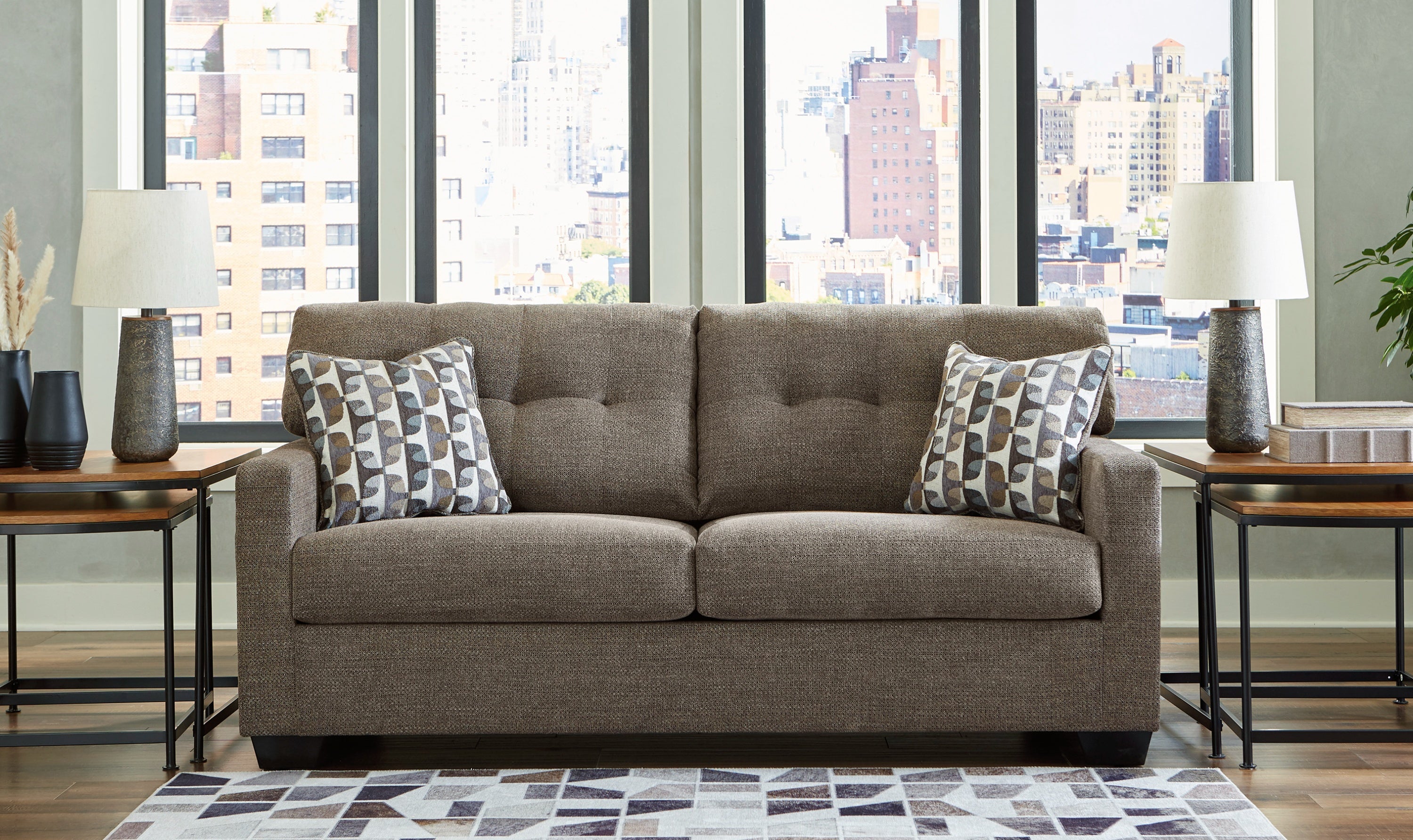 Modern Heritage Mahoney Fabric Living Room Set