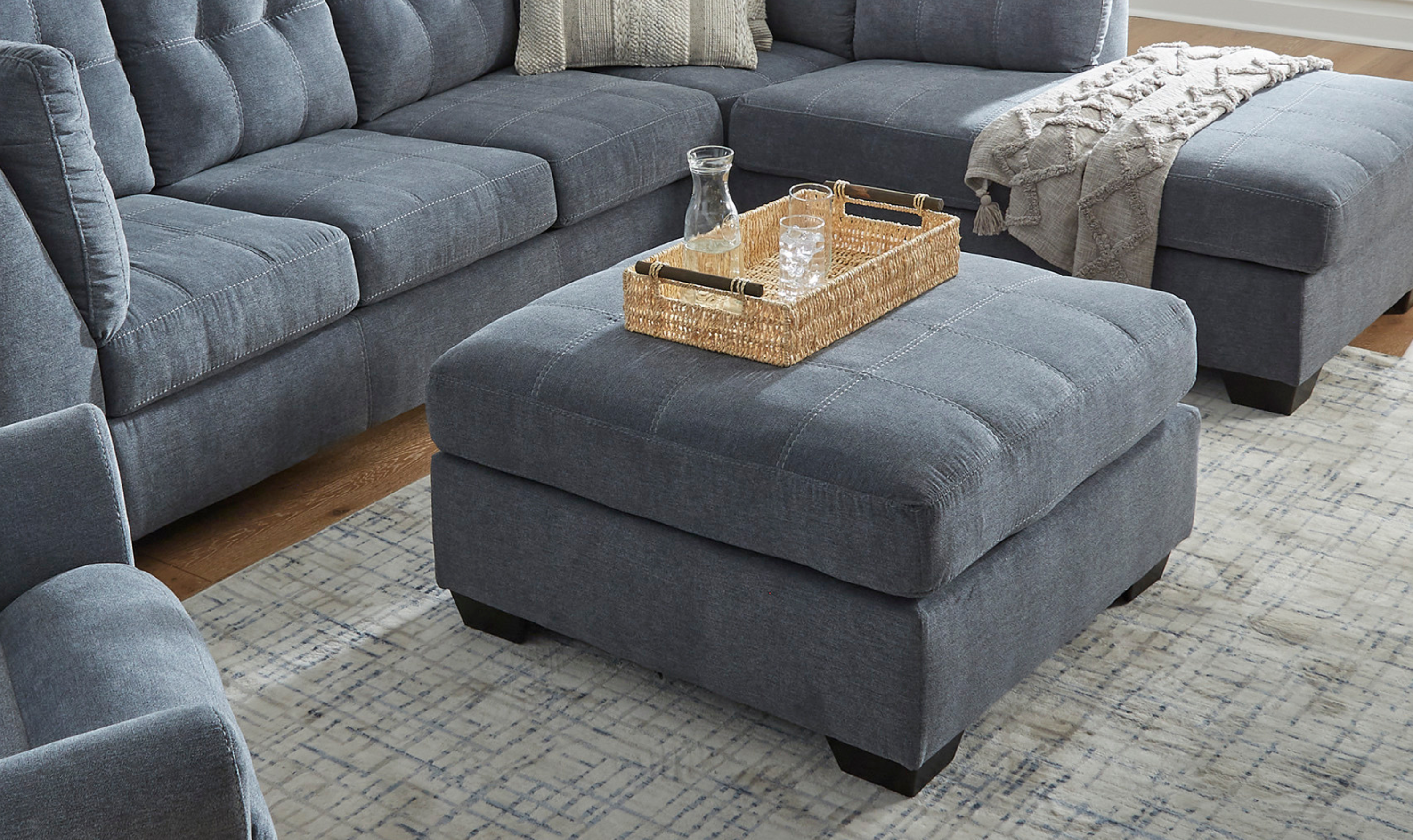Modern Heritage Marleton Oversized Accent Ottoman