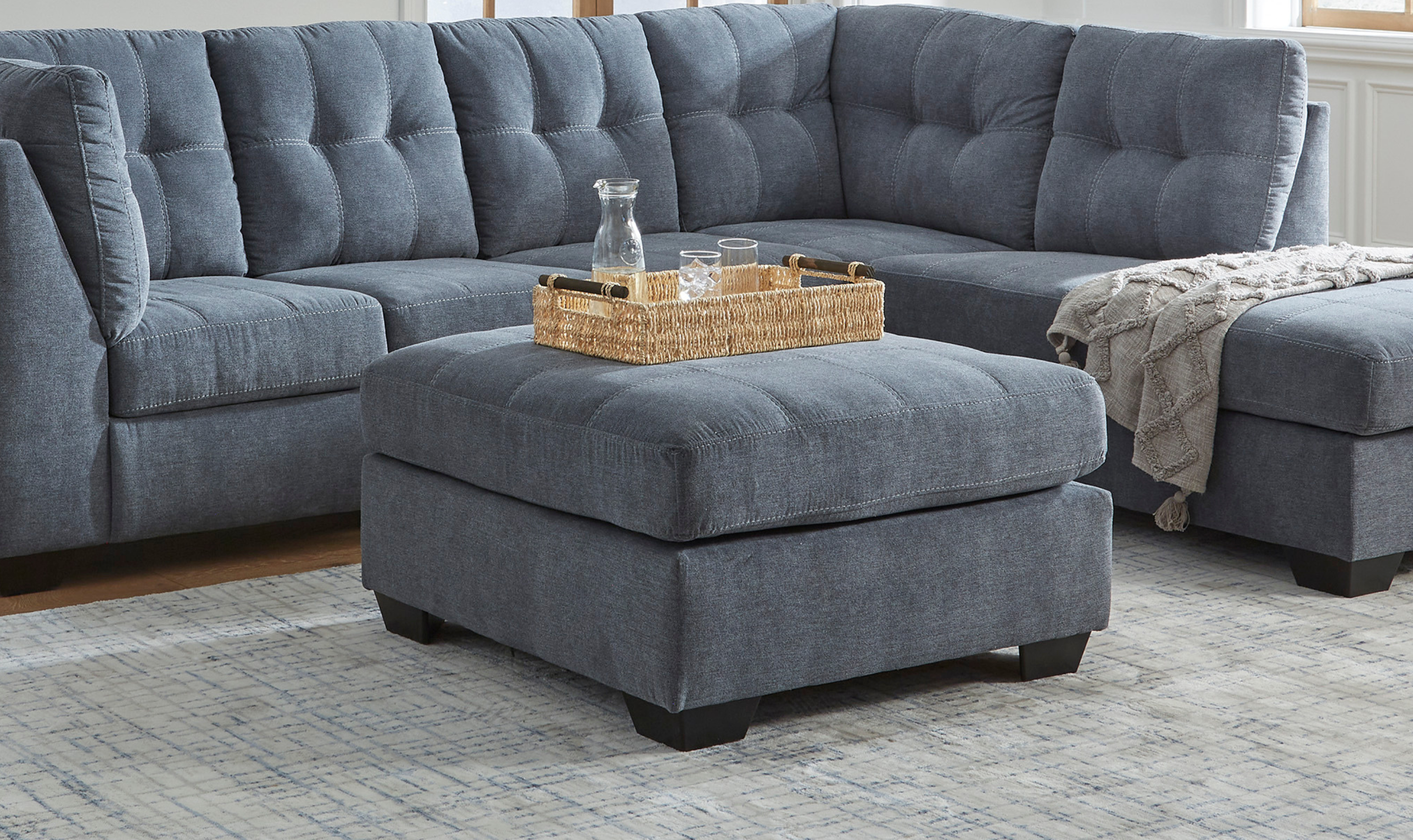 Modern Heritage Marleton Oversized Accent Ottoman