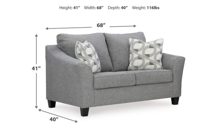 Modern Heritage Mathonia Smoke Living Room Set