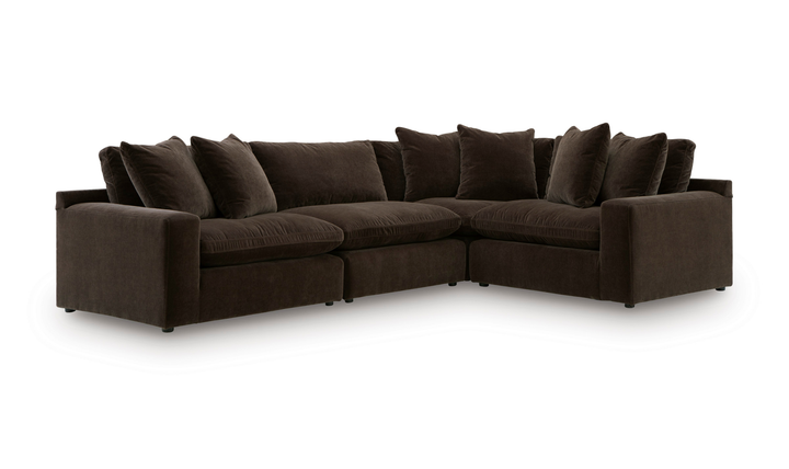 Modern Heritage Maxton Heights 4-Piece Sectional Sofa-Jennifer