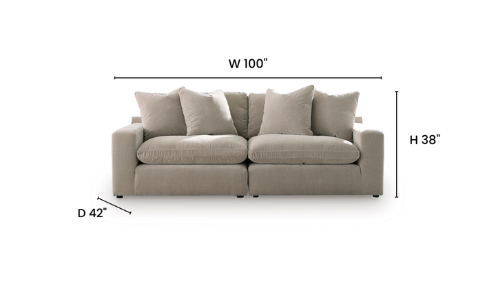 Modern Heritage Maxton Heights 2-Piece Fabric Sofa