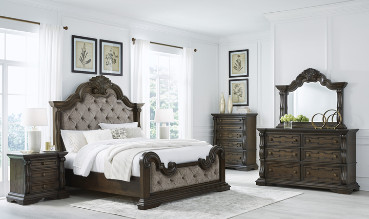 Modern Heritage Maylee Dark Brown Bed Room Set-Jennifer Furniture