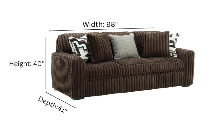 Modern Heritage Midnight-Madness Fabric Sofa