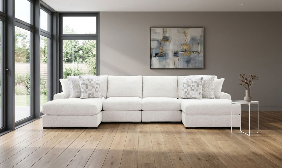 Modern Heritage Misty-Lakes 3-Piece Double Chaise Sectional Sofa-jennifer