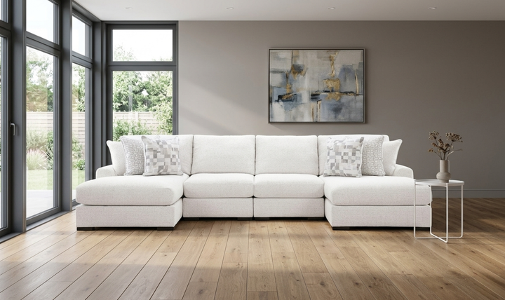 Modern Heritage Misty-Lakes 3-Piece Double Chaise Sectional Sofa-jennifer