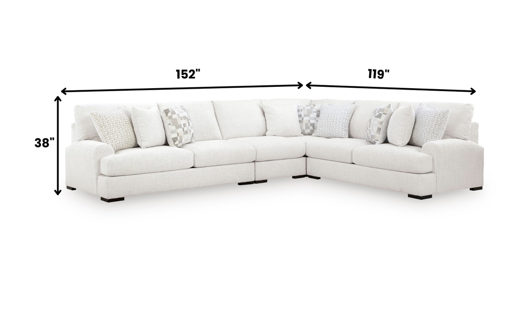 Modern Heritage Misty-Lakes 4-Piece Sectional Sofa-jennifer