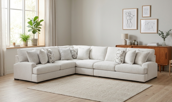 Modern Heritage Misty-Lakes 4-Piece Sectional Sofa-jennifer