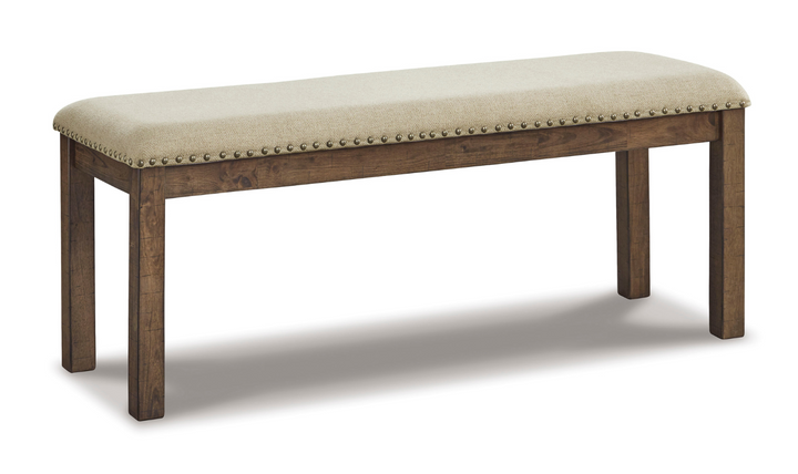 Modern Heritage Moriville Rectangular Wooden Bench in Brown
