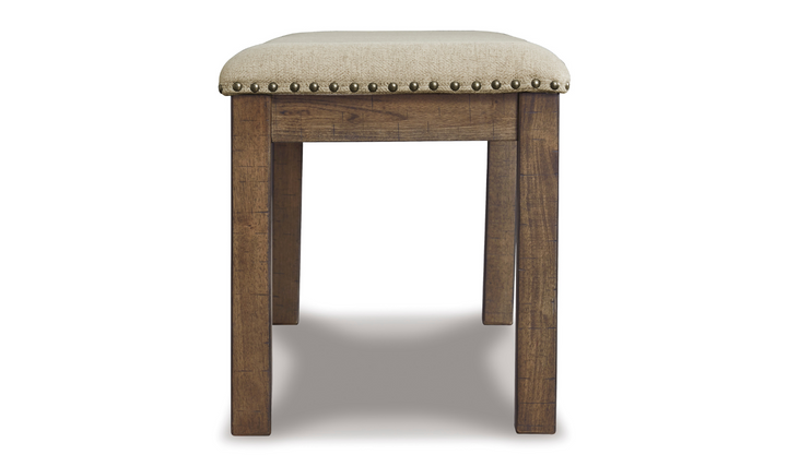 Modern Heritage Moriville Rectangular Wooden Bench in Brown