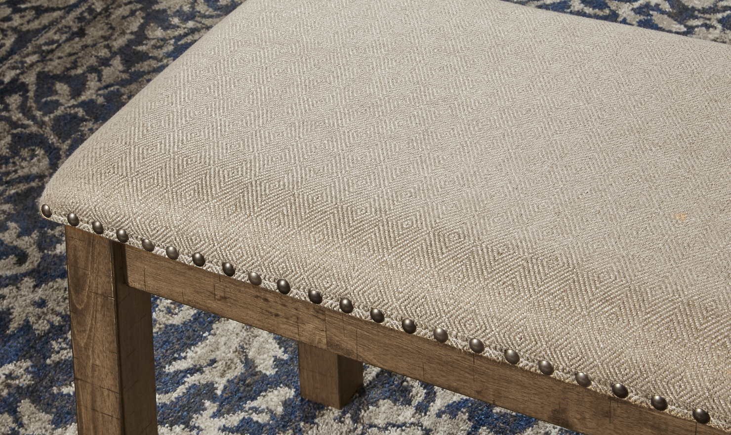Modern Heritage Moriville Rectangular Wooden Bench in Brown-Jennifer Furniture