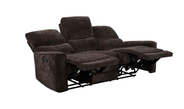 Modern Heritage Navarro Chenille Fabric Manual Reclining Sofa