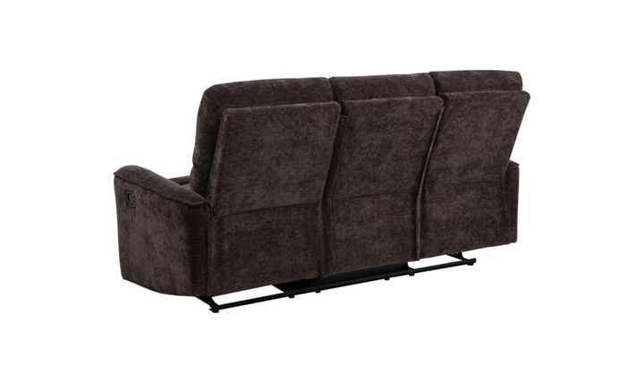Modern Heritage Navarro Chenille Fabric Manual Reclining Sofa