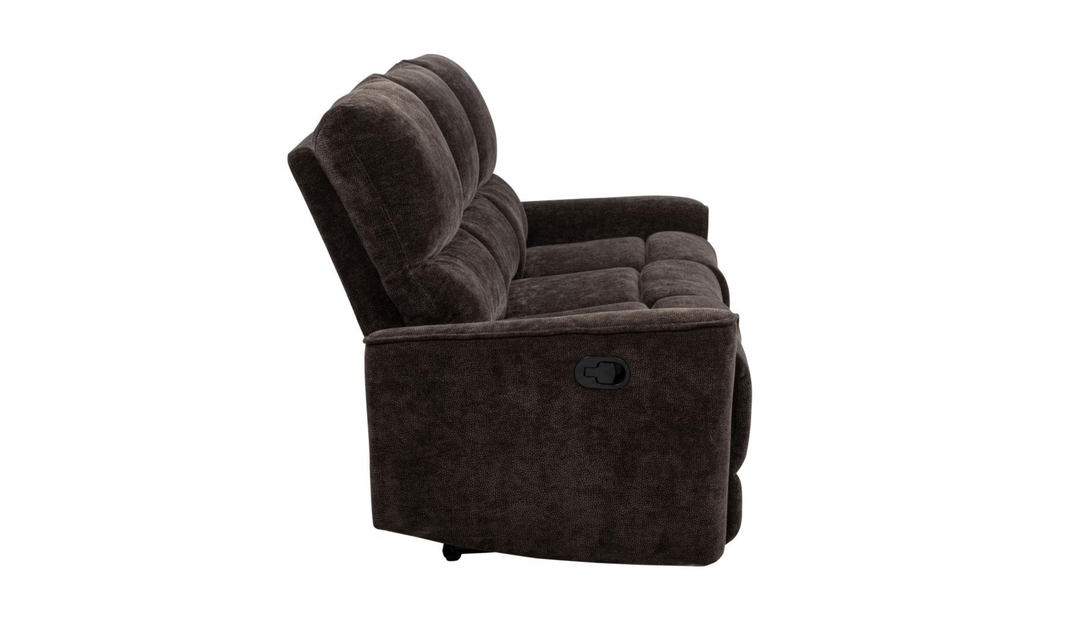 Modern Heritage Navarro Chenille Fabric Manual Reclining Sofa