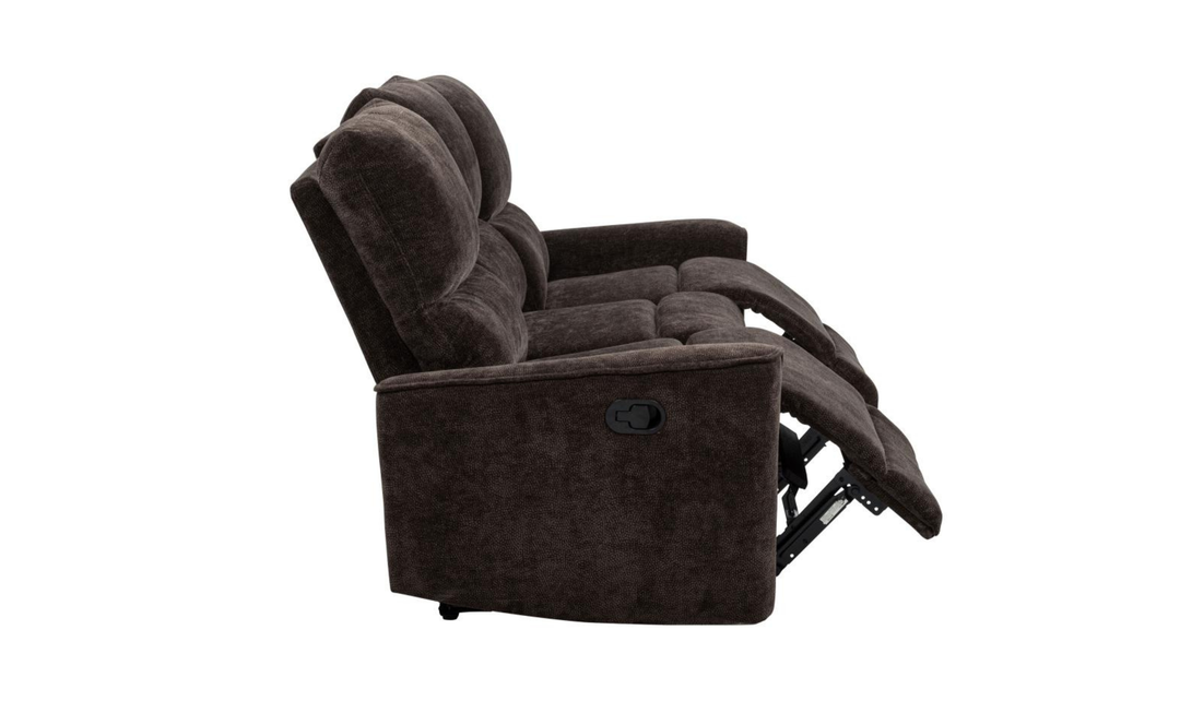 Modern Heritage Navarro Chenille Fabric Manual Reclining Sofa