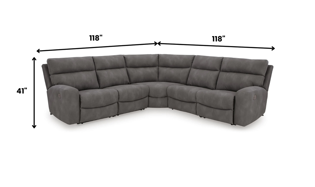 Modern Heritage Next-Gen Durapella 5-Piece Power Reclining Sectional Sofa