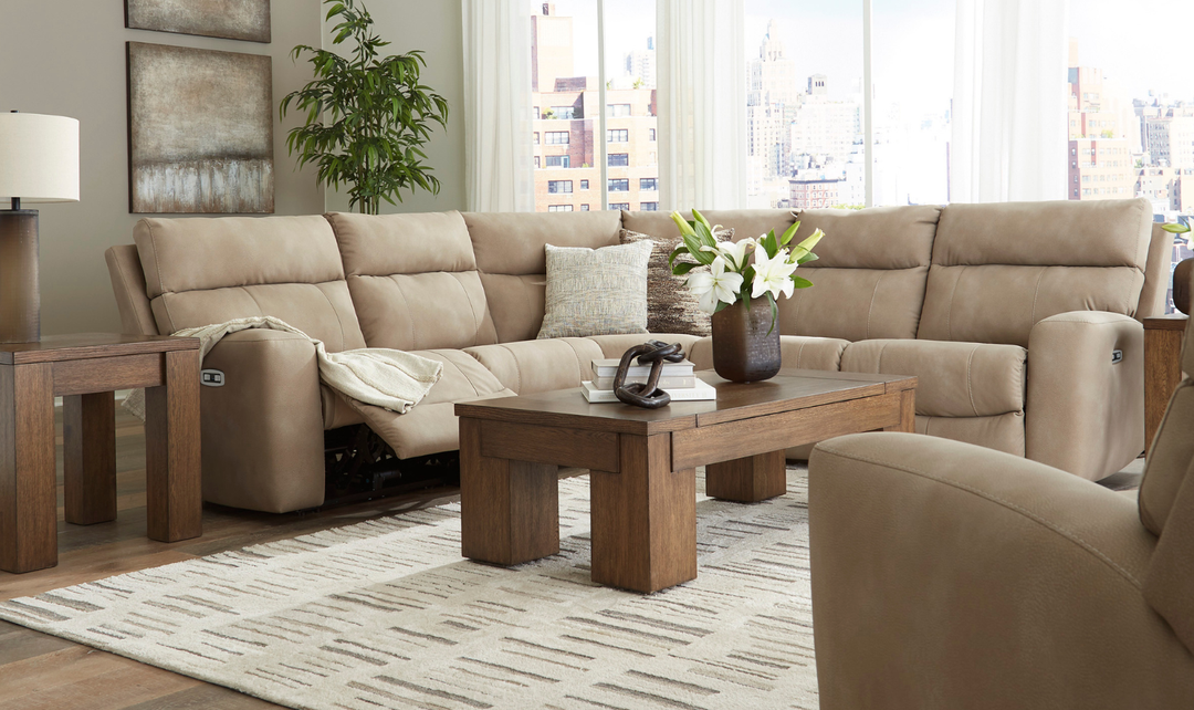 Modern Heritage Next-Gen Durapella 5-Piece Power Reclining Sectional Sofa