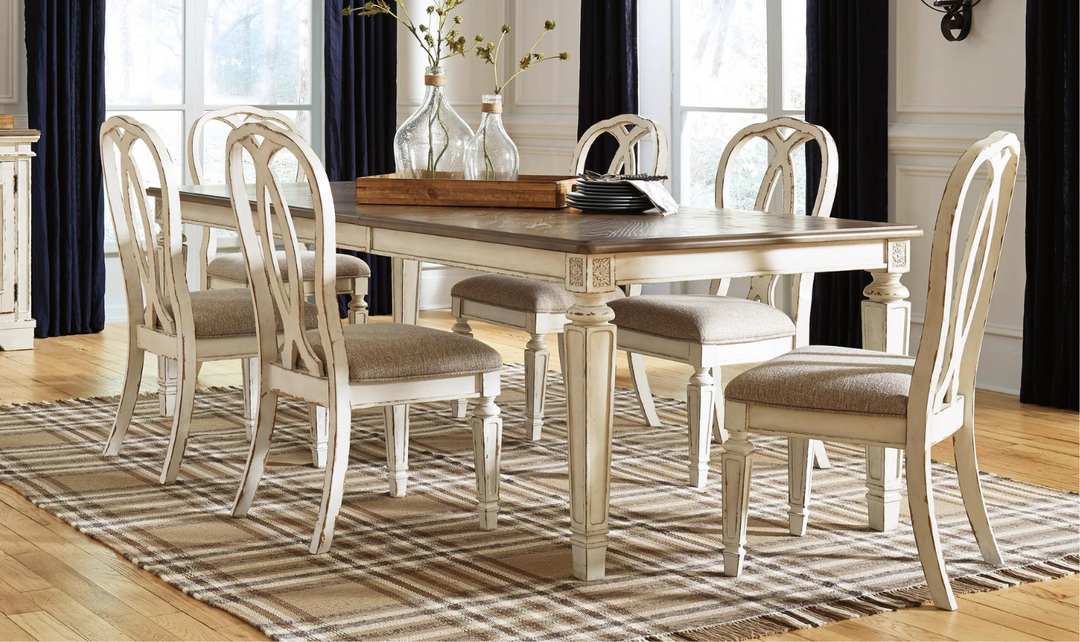 Buy Modern Heritage Realyn 4-Seater Wooden Dining Table Set Online