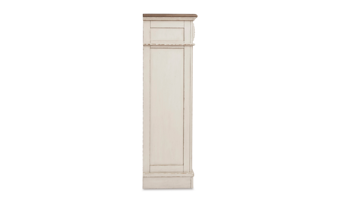 Modern Heritage Realyn 5 Drawer Wooden Chest in Ivory
