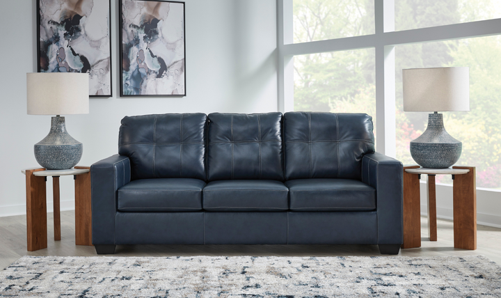 Modern Heritage Santorine Tufted Leather Queen Sleeper Sofa