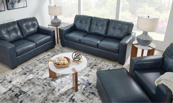 Modern Heritage Santorine Tufted Leather Queen Sleeper Sofa