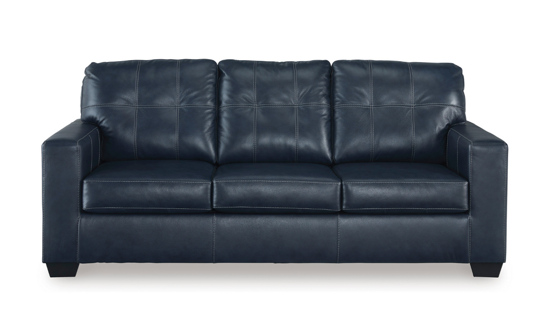 Modern Heritage Santorine Tufted Leather Queen Sleeper Sofa