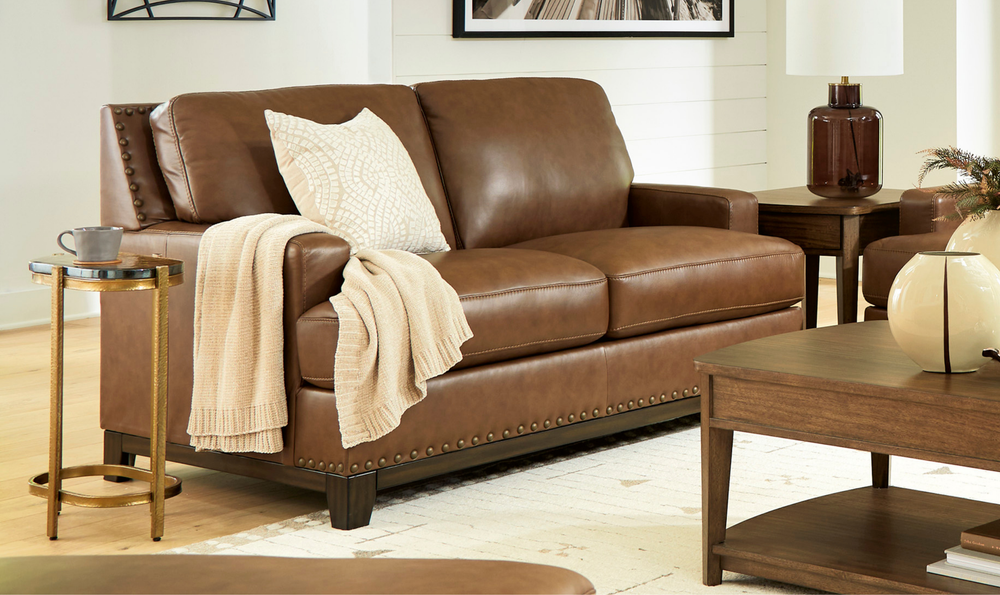 Modern Heritage Saonara  Loveseat in Amber Color-Jennifer Furniture