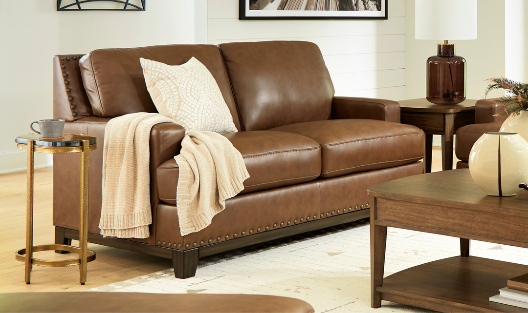 Modern Heritage Saonara  Loveseat in Amber Color-Jennifer Furniture