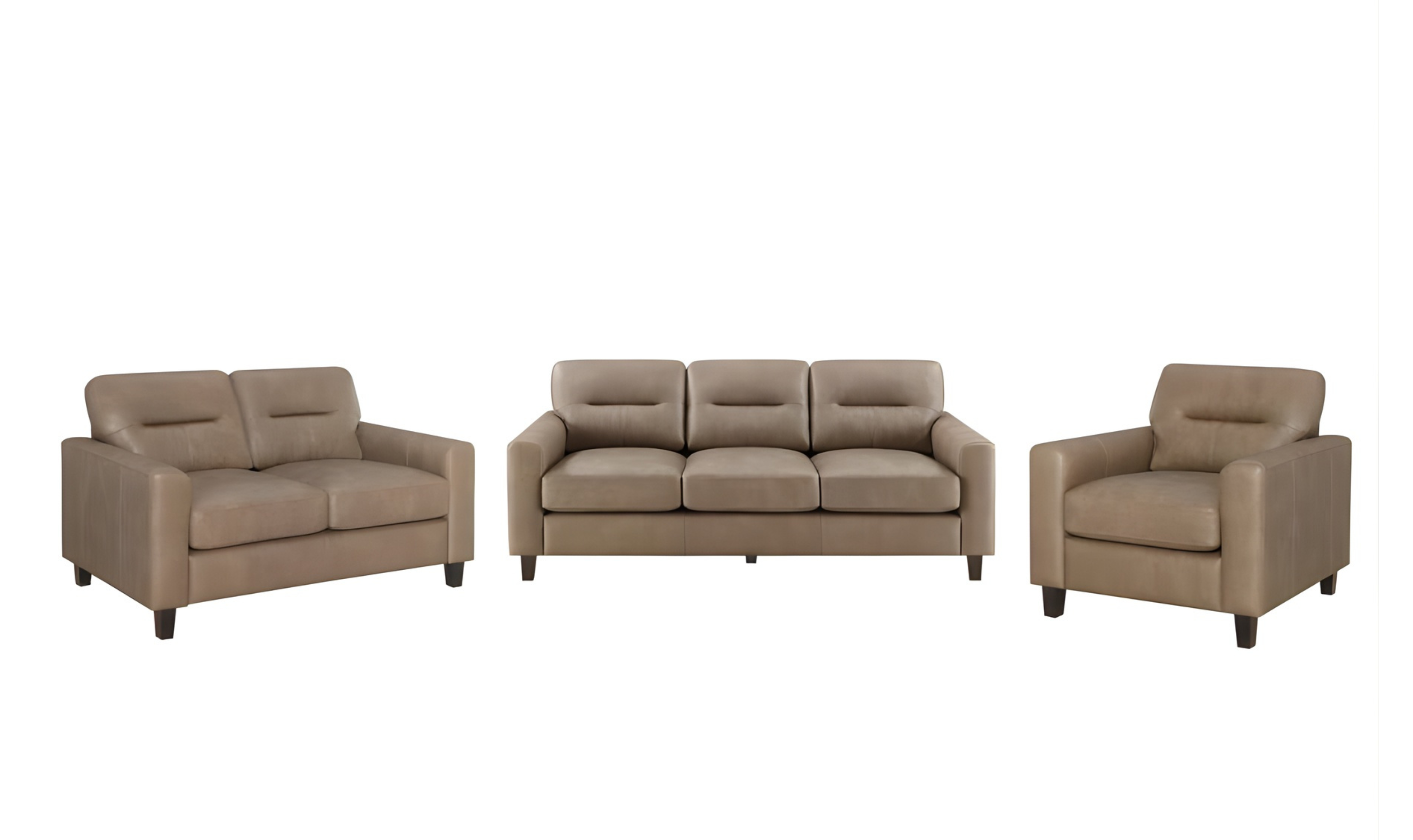 Modern Heritage Scotland Faux Leather Living Room Set