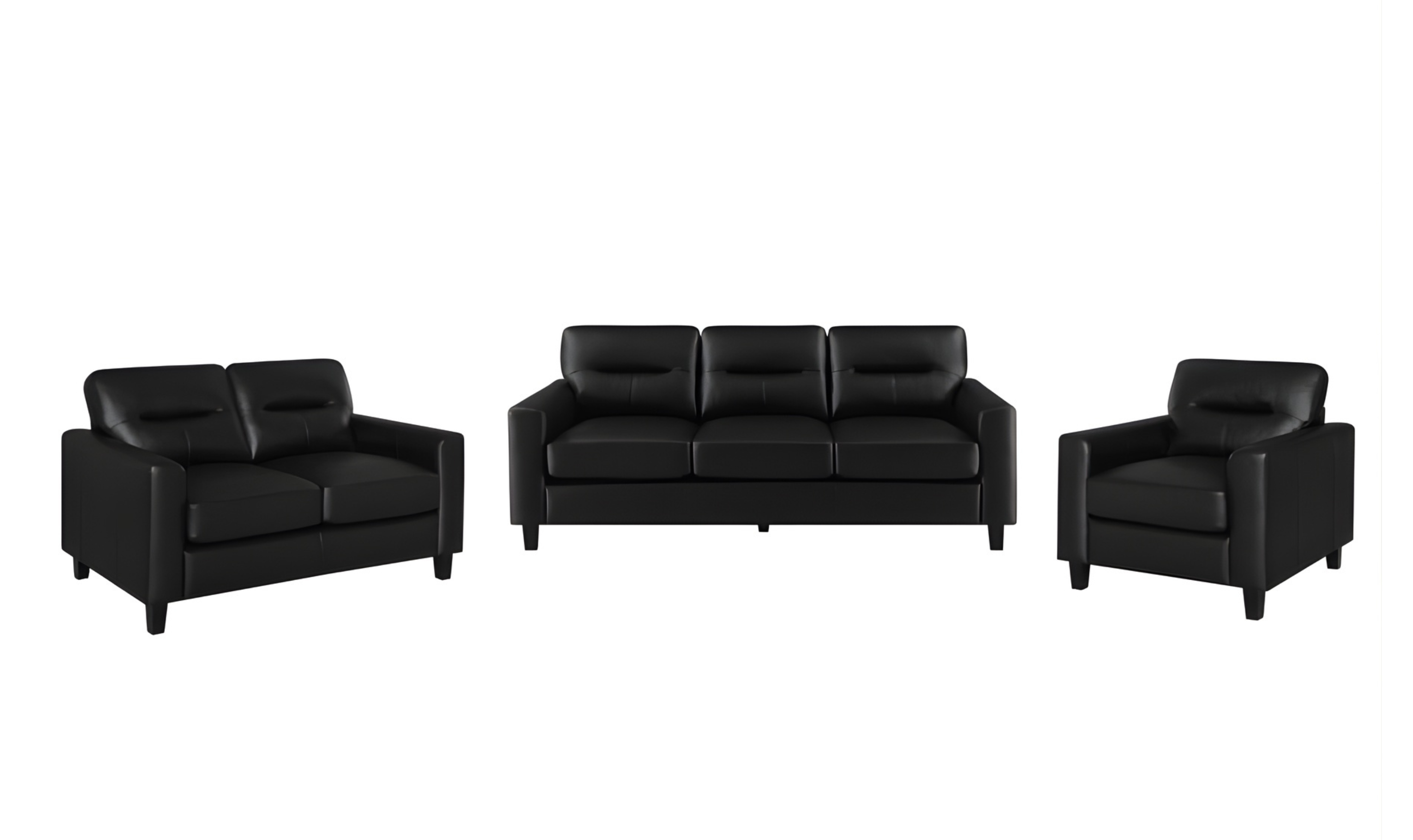 Modern Heritage Scotland Faux Leather Living Room Set