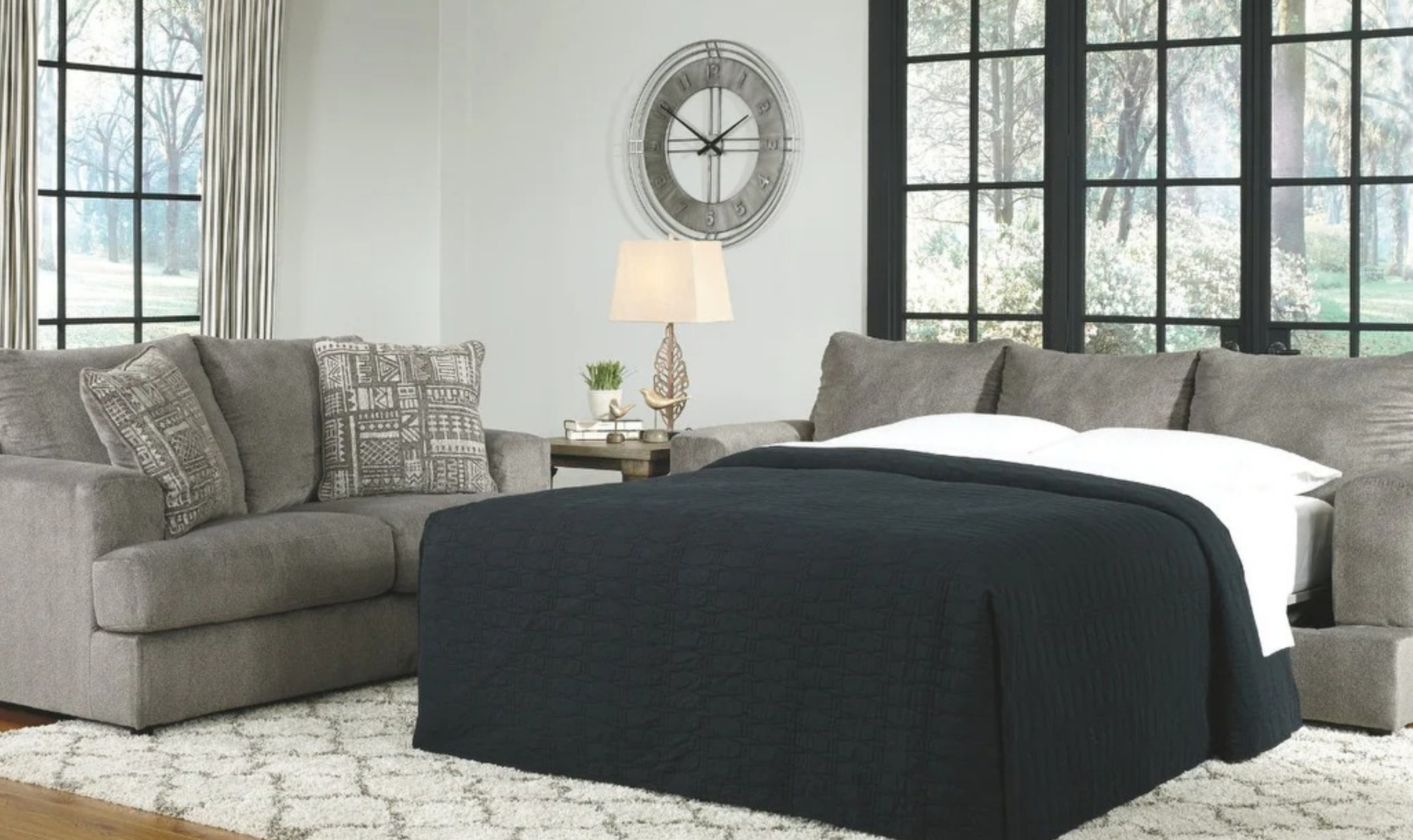 Modern Heritage Soletren 2-Seater Queen Fabric Sleeper Sofa in Fabric-Jennifer Furniture