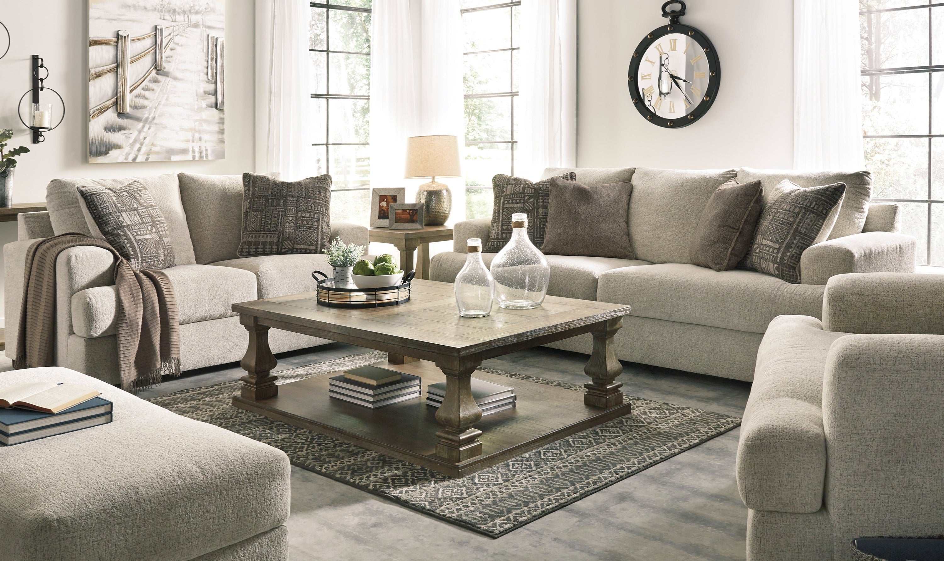 Soletren Stationary Fabric Living Room Set-Jennifer Furniture