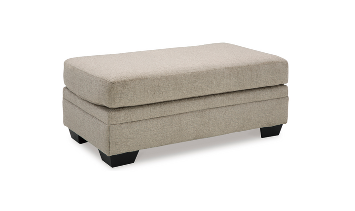 Modern Heritage Stonemeade Firmly cushioned Fabric Ottoman