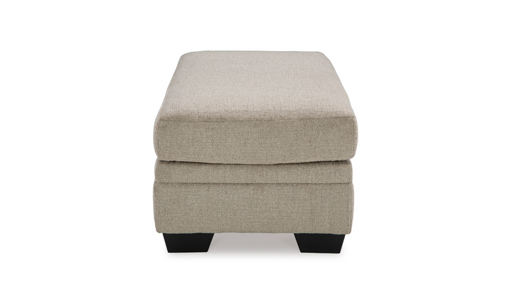 Modern Heritage Stonemeade Firmly cushioned Fabric Ottoman