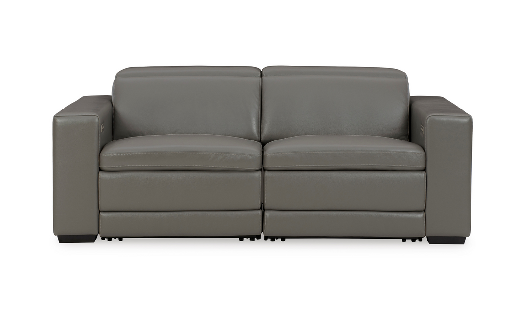 Modern Heritage Texline 2 Piece Leather Recliner Living Room Set