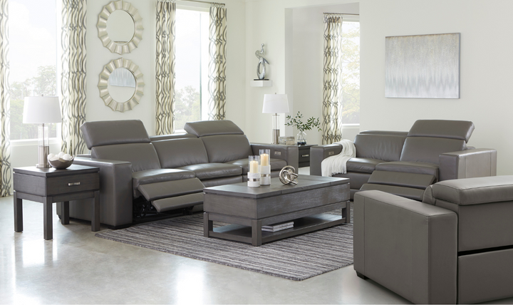 Modern Heritage Texline 2 Piece Leather Recliner Living Room Set