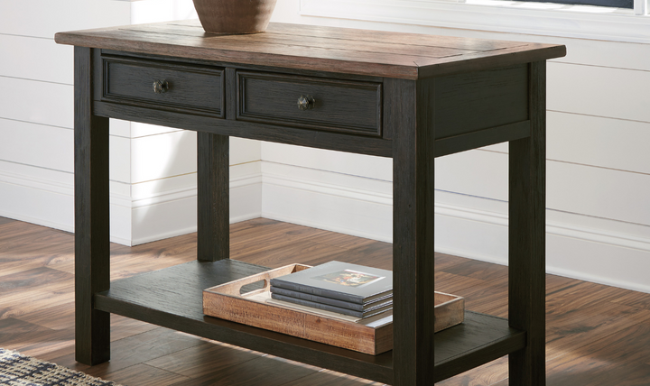 Modern Heritage Tyler Creek 2-Drawer Accent Table in Brown