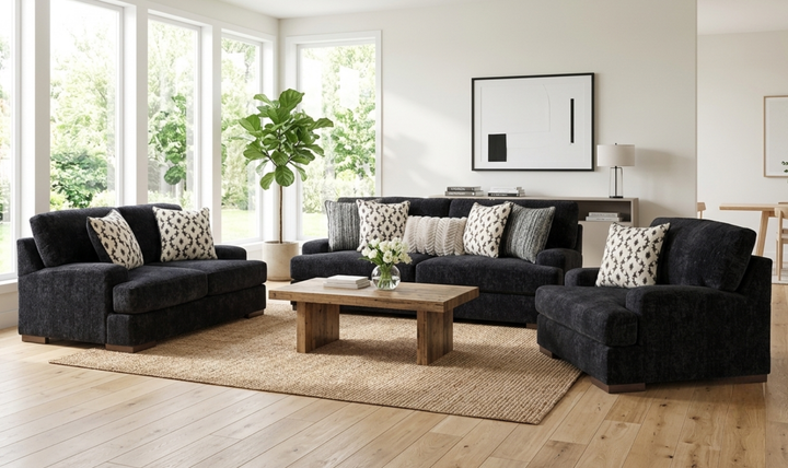 Modern Heritage Whitmore Manor Fabric Stationary Living Room Set
