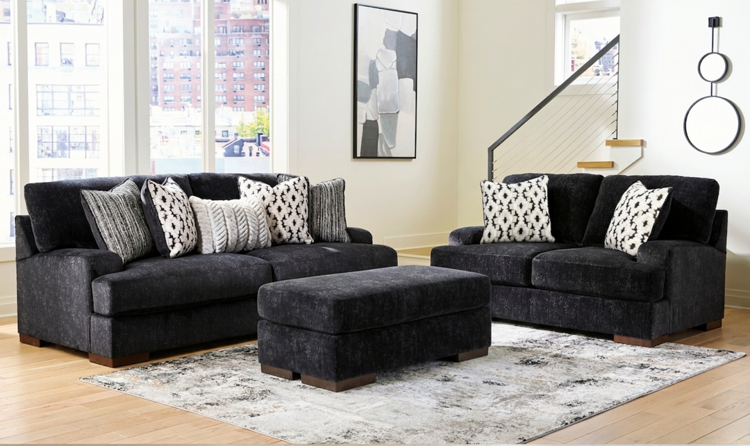 Modern Heritage Whitmore Manor Fabric Stationary Living Room Set