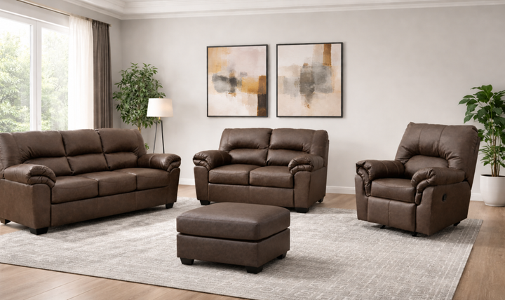 Modern Heritage WillowBend Leather Living Room Set